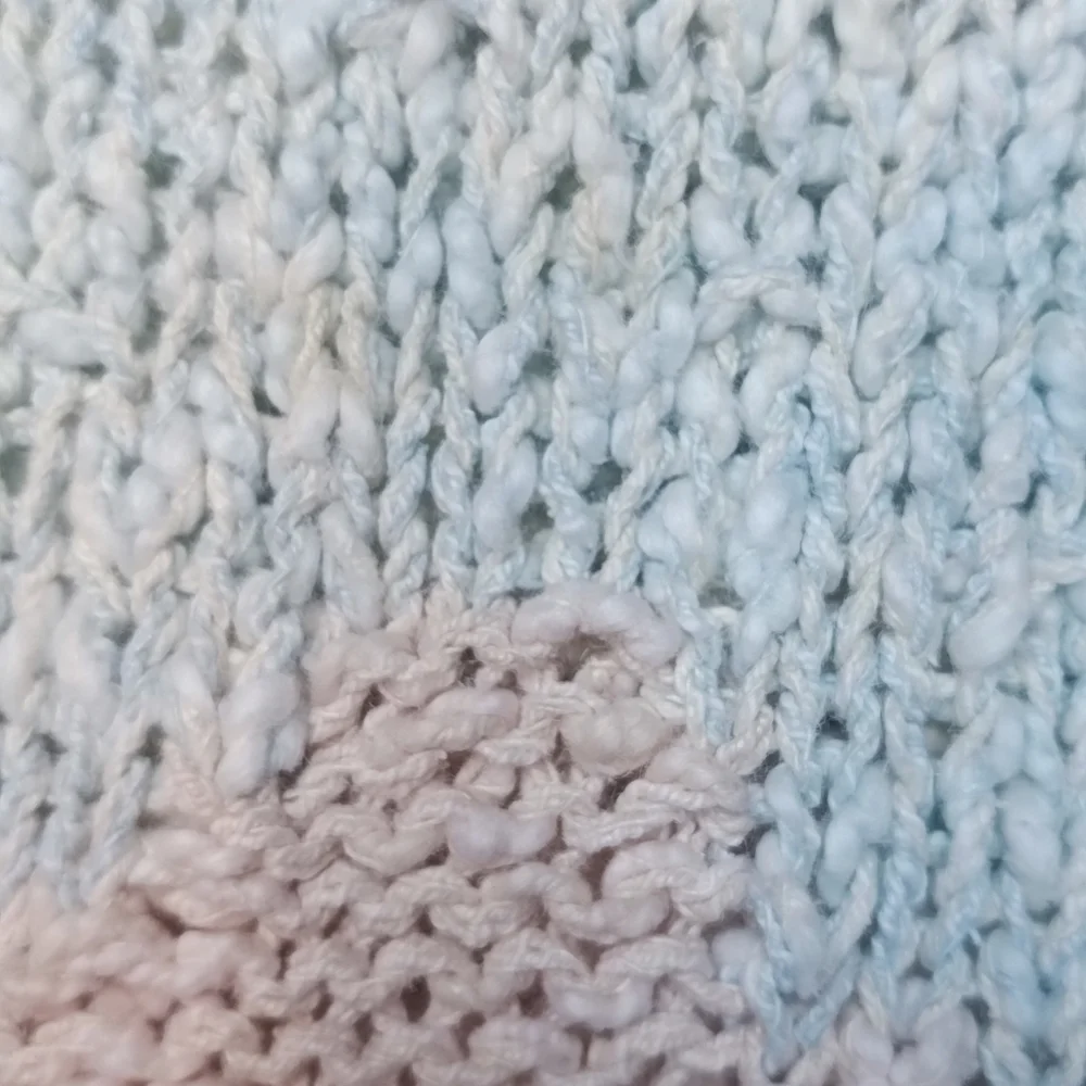 Vintage Liz Claiborne Pastel Geometric Knit Sweater Vest - Size Large - Picture 13 of 13